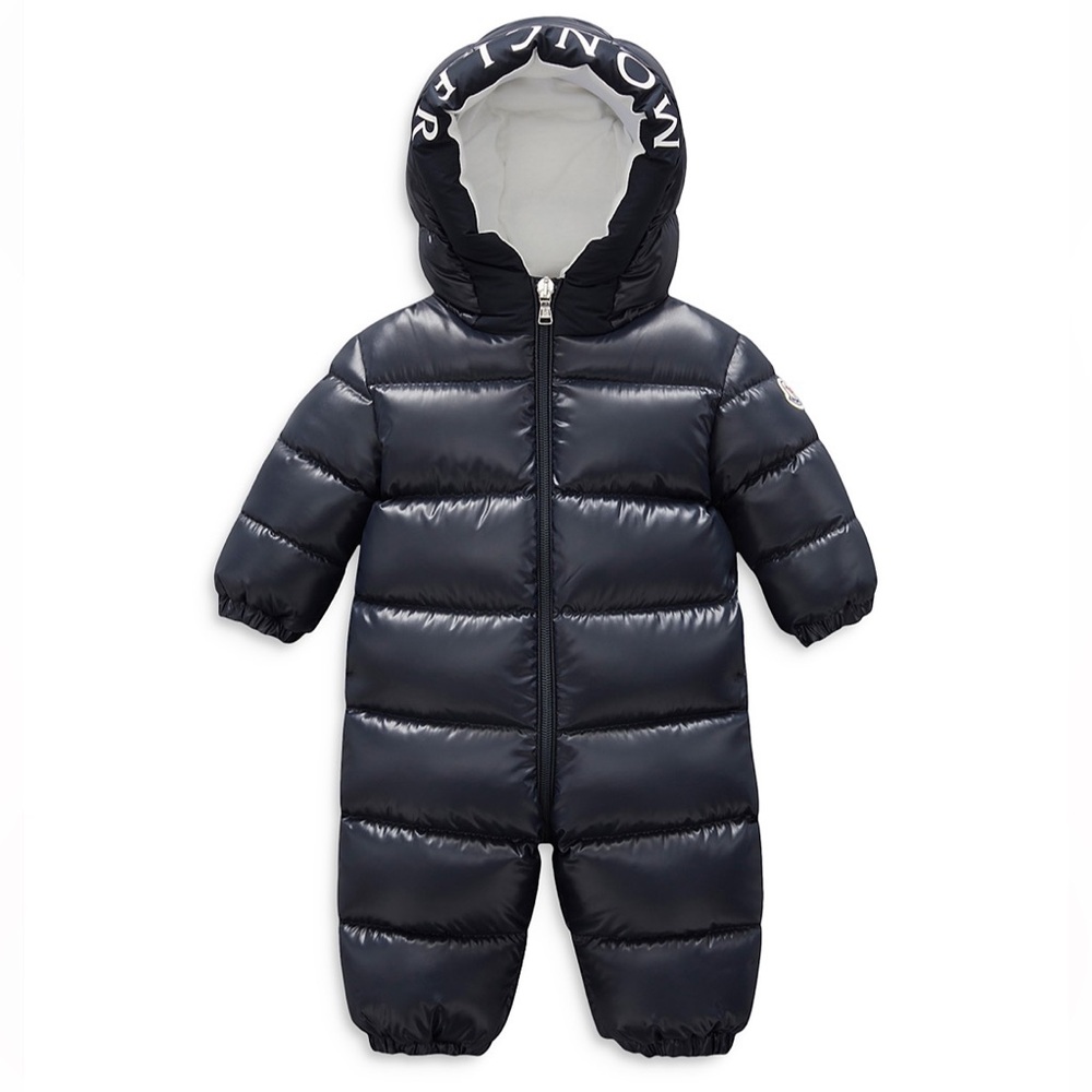 Moncler Navy Salongo padded snowsuit